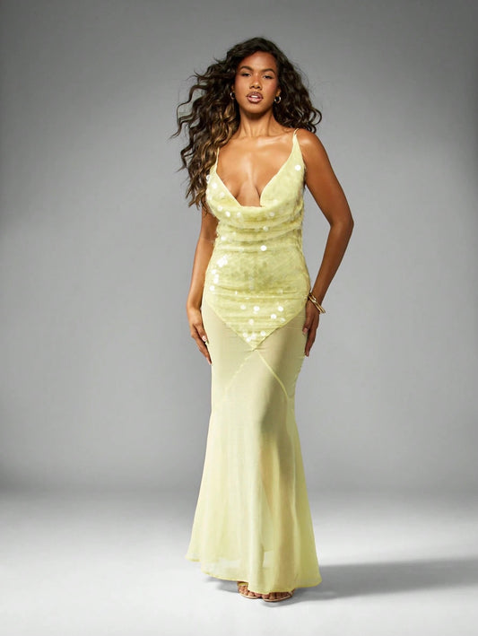 Yellow Mermaid Dress