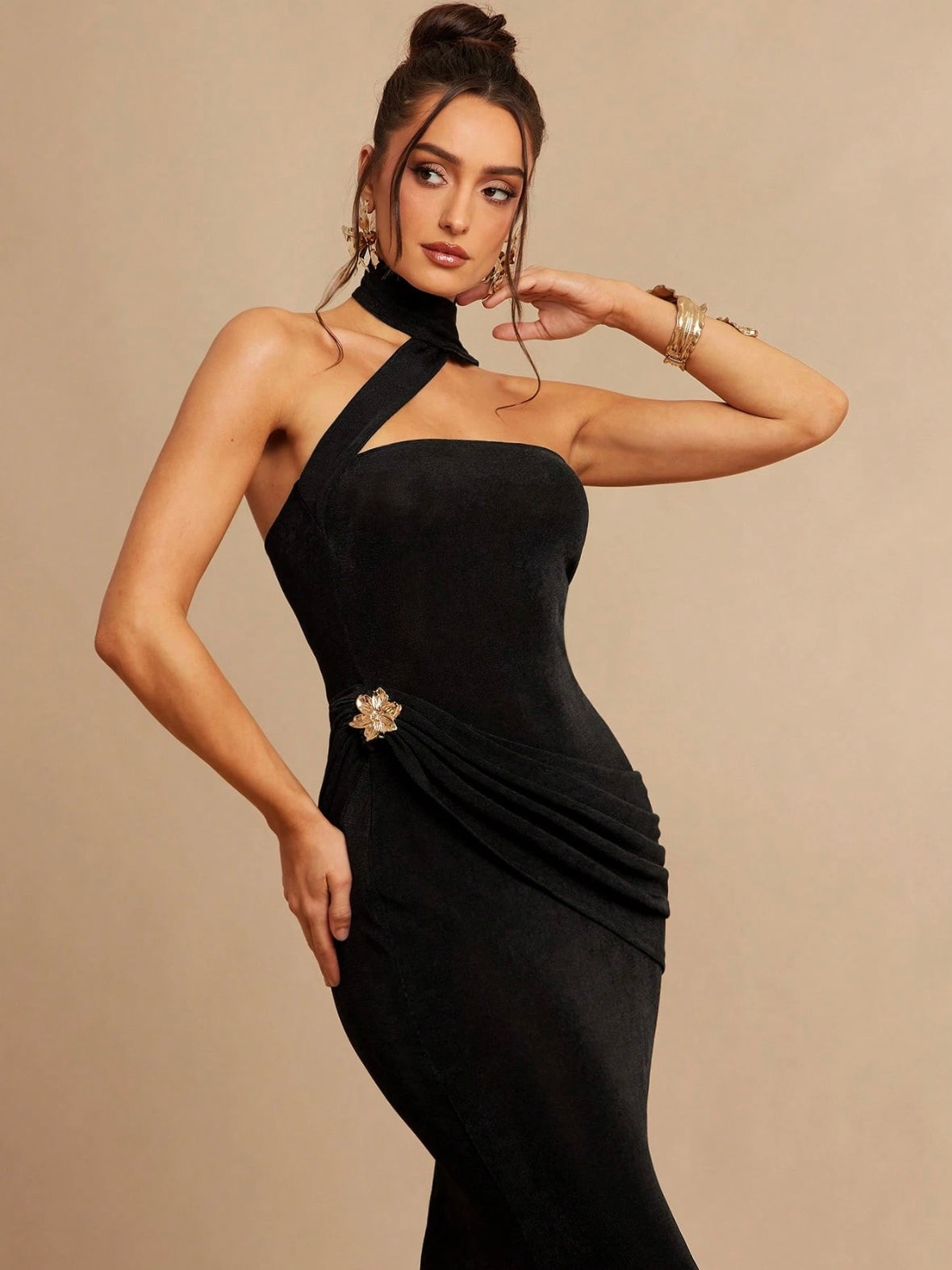 Black Flower Dress