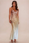 Ombré Satin Dress