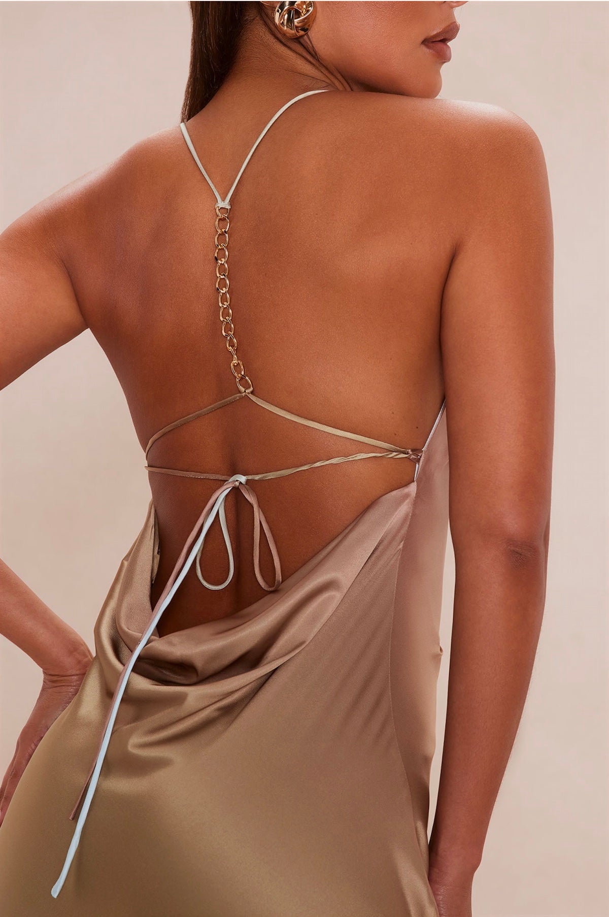 Ombré Satin Dress