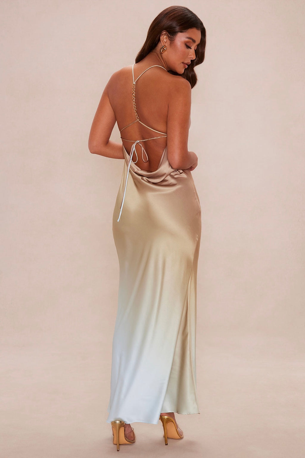 Ombré Satin Dress