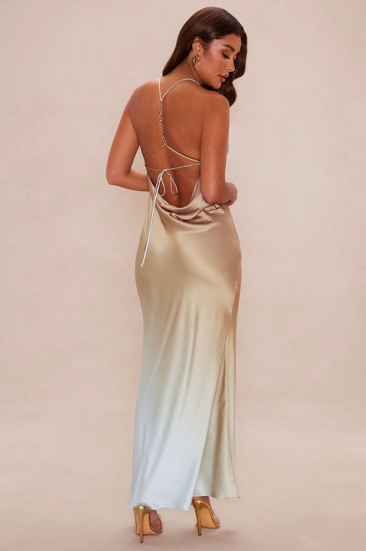 Ombré Satin Dress