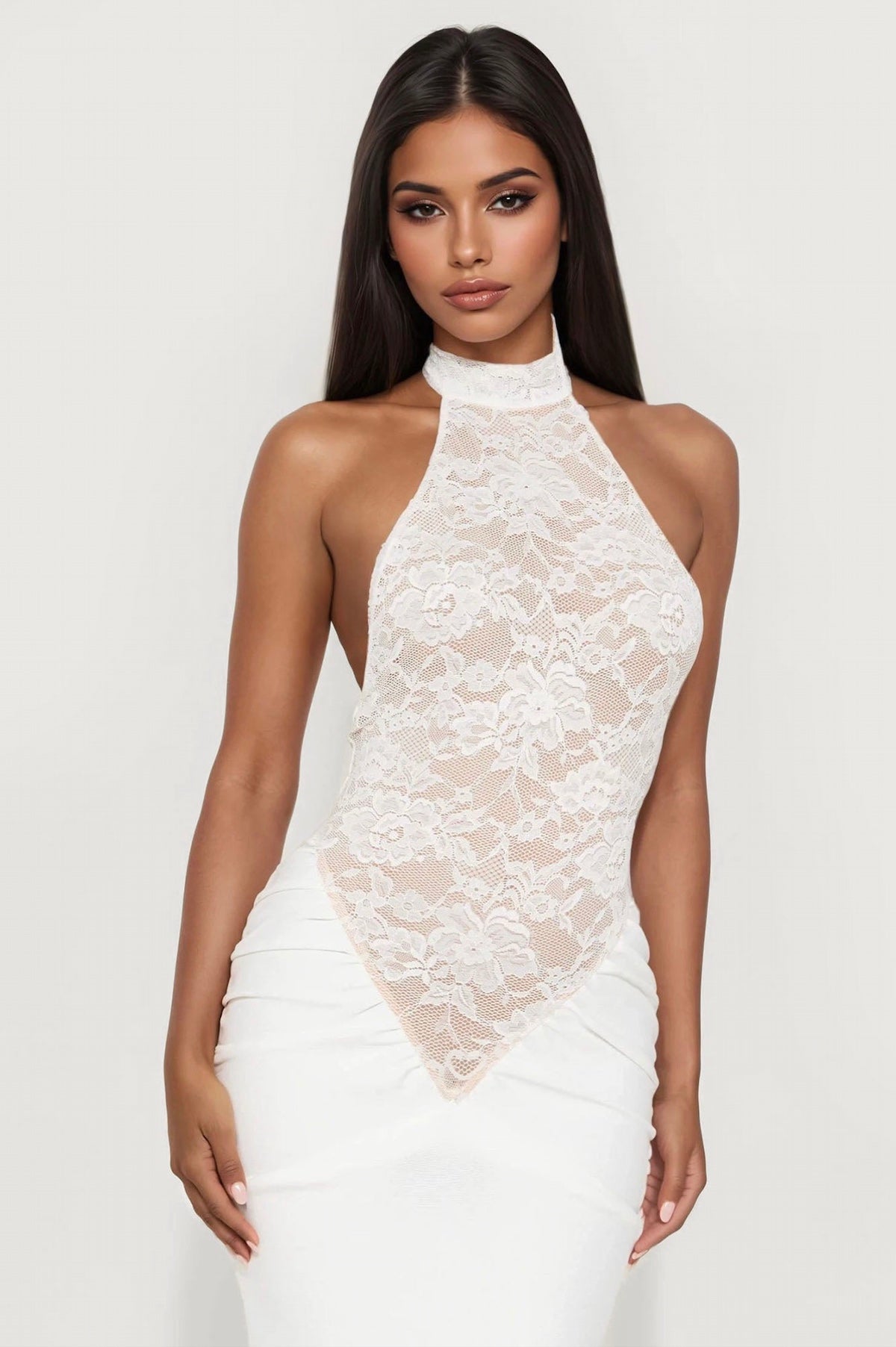 White Feminine Dress