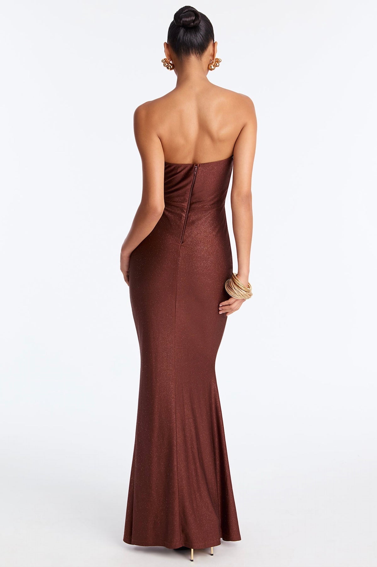 Brown Bustier Dress
