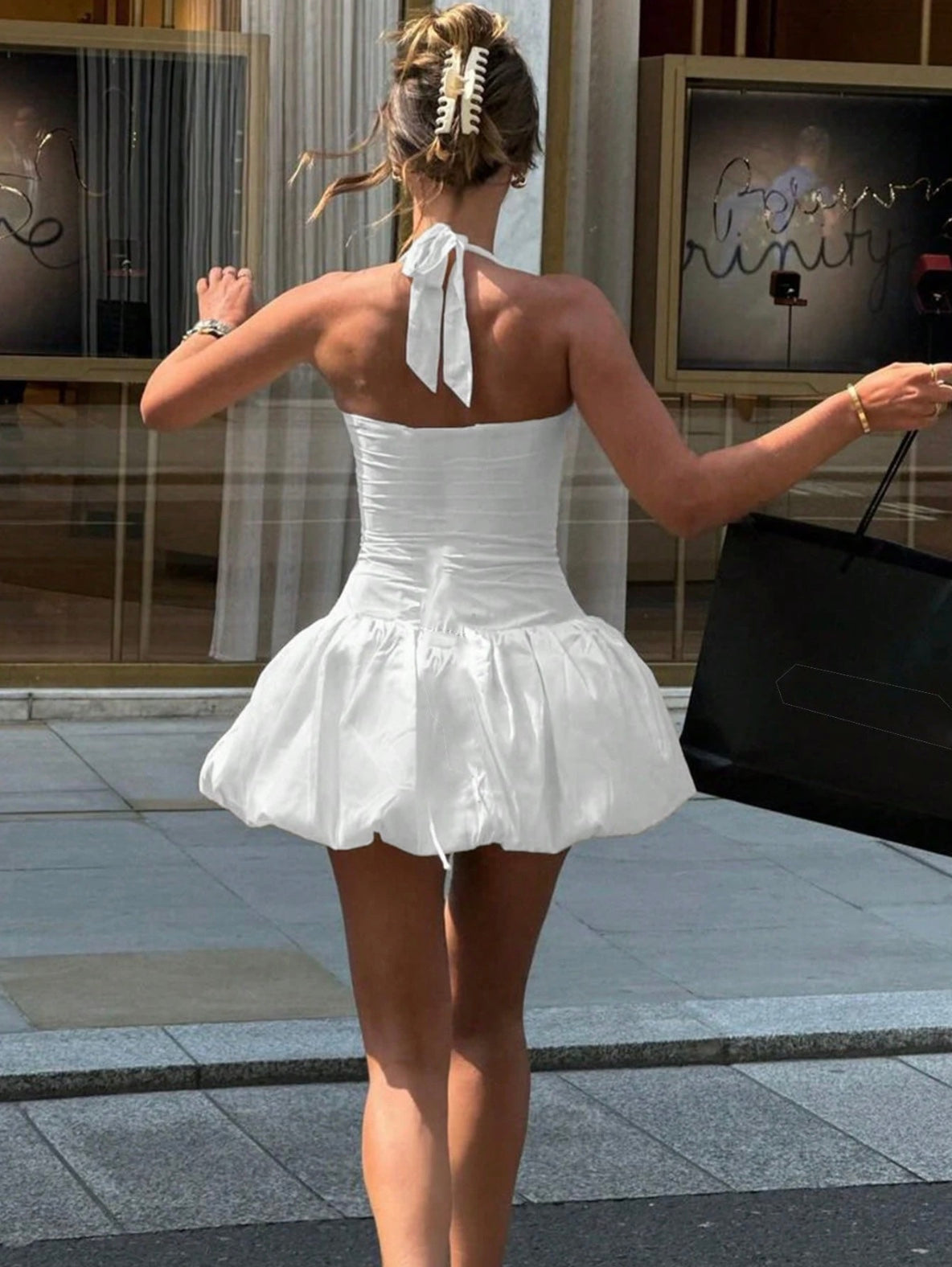 White Babydoll Mini Dress