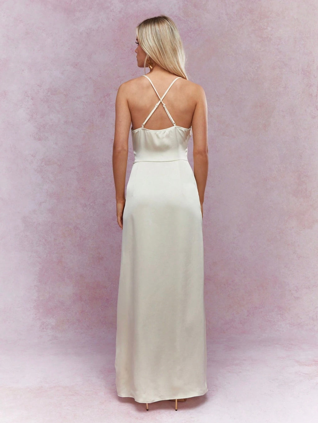 Cream Statin Dress