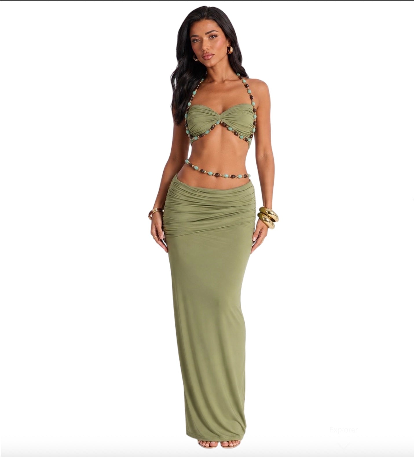Green Pearls Set